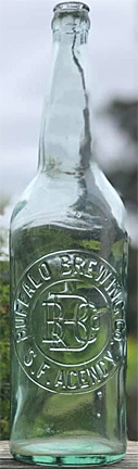 BUFFALO BREWING COMPANY EMBOSSED BEER BOTTLE