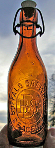 BUFFALO BREWING COMPANY EMBOSSED BEER BOTTLE