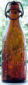 CASCADE LAGER EMBOSSED BEER BOTTLE