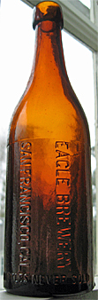 EAGLE BREWERY EMBOSSED BEER BOTTLE