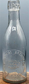 ENTERPRISE BREWING COMPANY EMBOSSED BEER BOTTLE