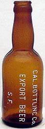 CALIFORNIA BOTTLING COMPANY EXPORT BEER EMBOSSED BEER BOTTLE