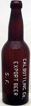 CALIFORNIA BOTTLING COMPANY EXPORT BEER EMBOSSED BEER BOTTLE