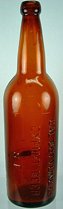 CALIFORNIA BOTTLING COMPANY EXPORT BEER EMBOSSED BEER BOTTLE