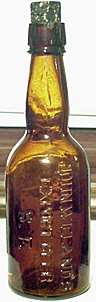 JOHN WIELAND'S EXPORT BEER EMBOSSED BEER BOTTLE