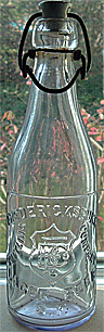 FREDERICKSBURG BOTTLING COMPANY LAGER BEER EMBOSSED BEER BOTTLE