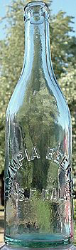 OLYMPIA BEER COMPANY EMBOSSED BEER BOTTLE