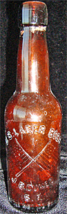 U.S. LAGER BEER J. B. CUENO EMBOSSED BEER BOTTLE