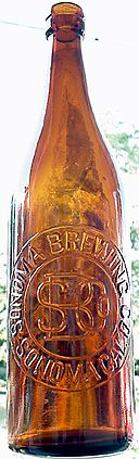 SONOMA BREWING COMPANY EMBOSSED BEER BOTTLE