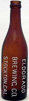 EL DORADO BREWING COMPANY EMBOSSED BEER BOTTLE