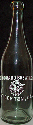 EL DORADO BREWING COMPANY EMBOSSED BEER BOTTLE