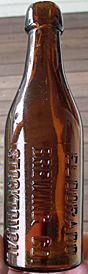 EL DORADO BREWING COMPANY EMBOSSED BEER BOTTLE