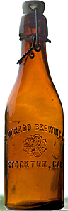 EL DORADO BREWING COMPANY EMBOSSED BEER BOTTLE