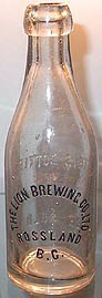 EMBOSSED BEER BOTTLE