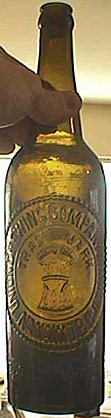 UNION BREWING COMPANY LIMITED EMBOSSED BEER BOTTLE