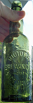 VICTORIA BREWING COMPANY EMBOSSED BEER BOTTLE