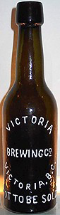 VICTORIA BREWING COMPANY EMBOSSED BEER BOTTLE