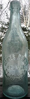 JAMES READY BREWER EMBOSSED BEER BOTTLE