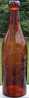 HALIFAX BREWERIES LIMITED EMBOSSED BEER BOTTLE