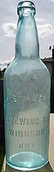 BRITISH AMERICAN BREWING COMPANY EMBOSSED BEER BOTTLE