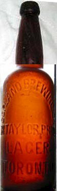 COPLAND BREWING COMPANY LIMITED EMBOSSED BEER BOTTLE