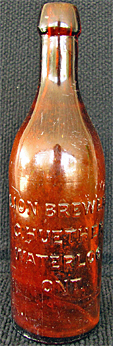 LION BREWERY EMBOSSED BEER BOTTLE
