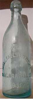 NIAGARA FALLS BREWING COMPANY EMBOSSED BEER BOTTLE