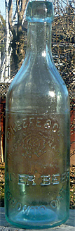 O'KEEFE & COMPANIES LAGER BEER EMBOSSED BEER BOTTLE