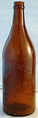 REINHARDT & COMPANY LAGER EMBOSSED BEER BOTTLE