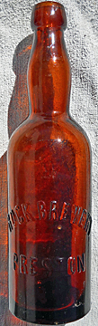 ROCK BREWERY EMBOSSED BEER BOTTLE