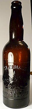 SLEEMAN'S EXPORT LAGER EMBOSSED BEER BOTTLE