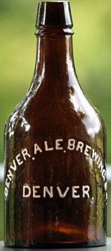 DENVER ALE BREWING COMPANY EMBOSSED BEER BOTTLE