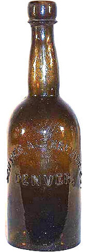 DENVER ALE BREWING COMPANY EMBOSSED BEER BOTTLE