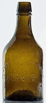 DENVER ALE BREWING COMPANY EMBOSSED BEER BOTTLE