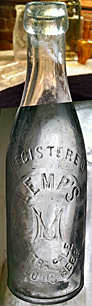 LEMPS EXTRA PALE ST. LOUIS BEER EMBOSSED BEER BOTTLE