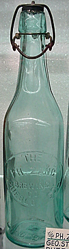 THE PHILLIP ZANG BREWING COMPANY EMBOSSED BEER BOTTLE