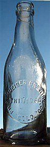 PH. SCHNEIDER BREWING COMPANY EMBOSSED BEER BOTTLE