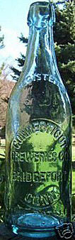 CONNECTICUT BREWERIES COMPANY EMBOSSED BEER BOTTLE