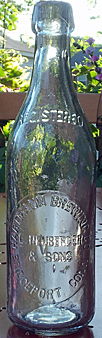 HARTMANN BREWING COMPANY EMBOSSED BEER BOTTLE