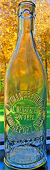 HARTMANN BREWING COMPANY EMBOSSED BEER BOTTLE