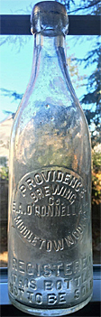 PROVIDENCE BREWING COMPANY EMBOSSED BEER BOTTLE