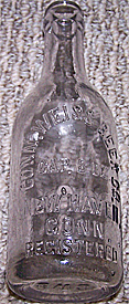 CONNECTICUT WEISS BEER COMPANY EMBOSSED BEER BOTTLE