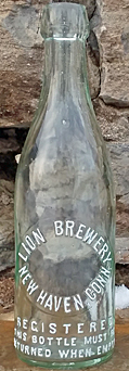 LION BREWERY EMBOSSED BEER BOTTLE