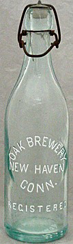 OAK BREWERY EMBOSSED BEER BOTTLE