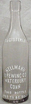 HELLMANN BREWING COMPANY EMBOSSED BEER BOTTLE