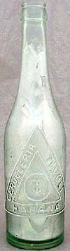 CERVECERIA TIVOLI EMBOSSED BEER BOTTLE