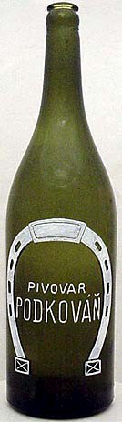 PIVOVAR PODKOVN EMBOSSED BEER BOTTLE