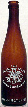 ANHEUSER BUSCH BREWING ASSOCIATION EMBOSSED BEER BOTTLE