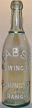 PABST BREWING COMPANY EMBOSSED BEER BOTTLE