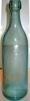 KARL SPECHTS EXCELSIOR LAGER BEER BREWERY EMBOSSED BEER BOTTLE